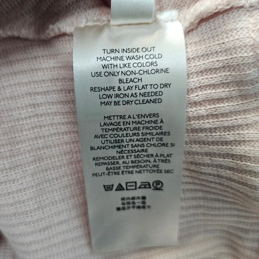 Free People‎ Cozy With You Women's Champagne Toast Surplice Pullover Sweater M